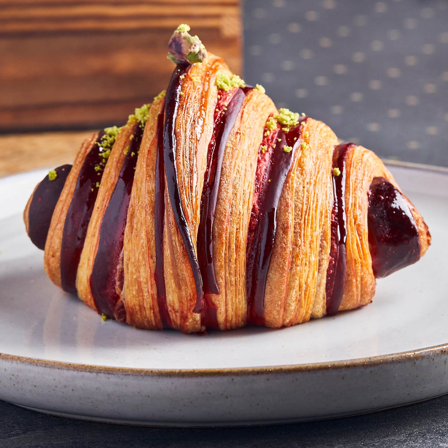 Pistachio - Cherry Croissant - Pack of 3